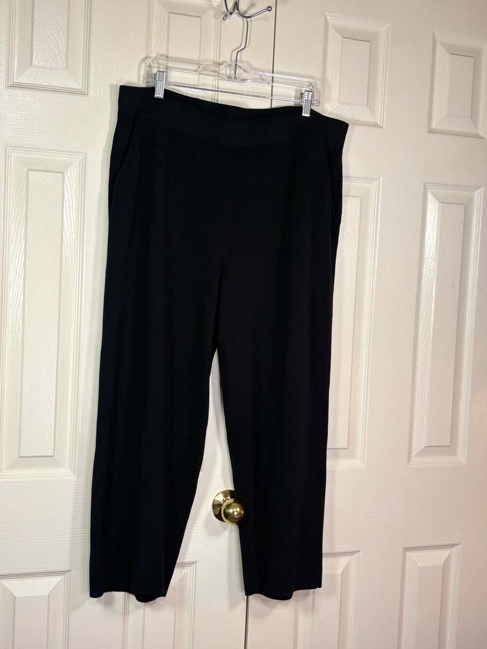 Chico's Zenergy Black High-Rise Wide-Leg Pull-On Pants Size 3 XL - Picture 5 of 8